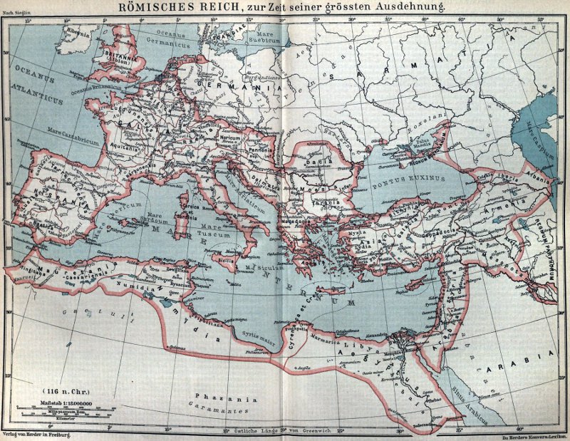 Landkarte Römisches Reich